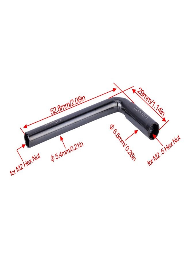YSKMLOLP RC Car Spanner,Metal Thin Hex Nut Driver Mini Spanner M2/4mm&M2.5/5mm for RC Car 1/18 1/24 TRX4M SCX24 FCX24 AX24 FMS24 Sleeve Tools - Image 3